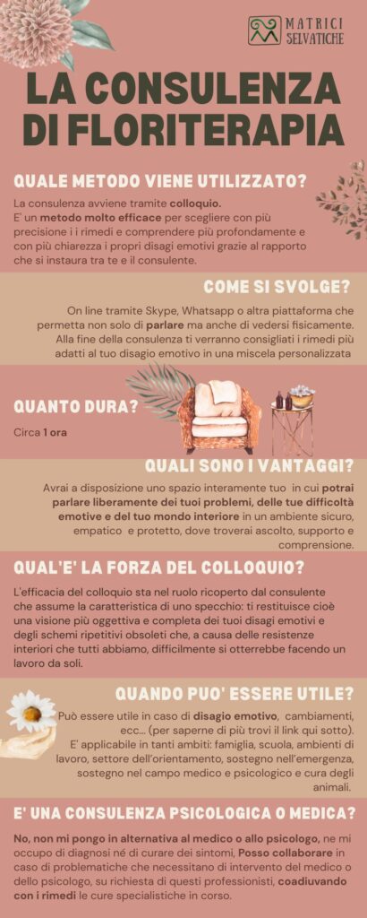 La consulenza su rimedi floreali e vibrazionali